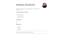 Desktop Screenshot of ferdianto.com